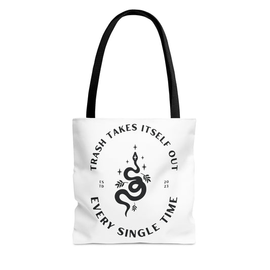 Trash Takes Itself Out Every Single Time.  Perfect Gift For Swifties! Tote Bag