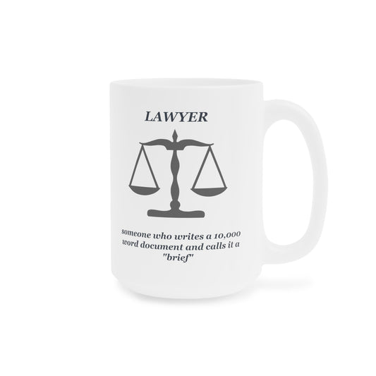 Lawyer Definition Funny Holiday Christmas Coffee Ceramic Mugs (11oz\15oz\20oz)
