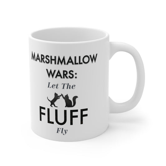 Marshmallow Wars: Let the Fluff Fly  Taylor Swift Inspired  Mug 11oz
