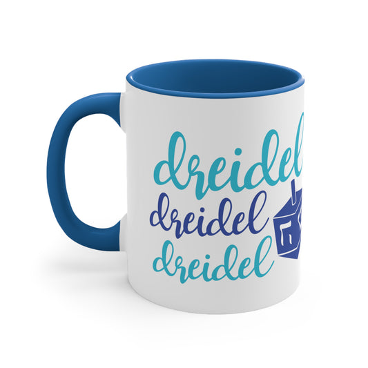 Dreidel Dreidel Dreidel Holiday Hanukkah Gift Accent Coffee Mug, 11oz