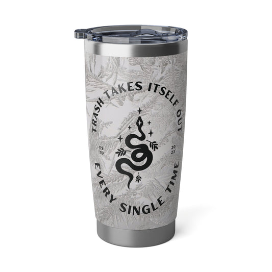 Trash Takes Itself Out Every Single Time. Icicle Pattern  Perfect Gift For Swifties! 20oz