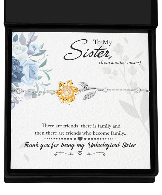 Sister From Another Mister Sunflower Bracelet- Gifts- Just Because