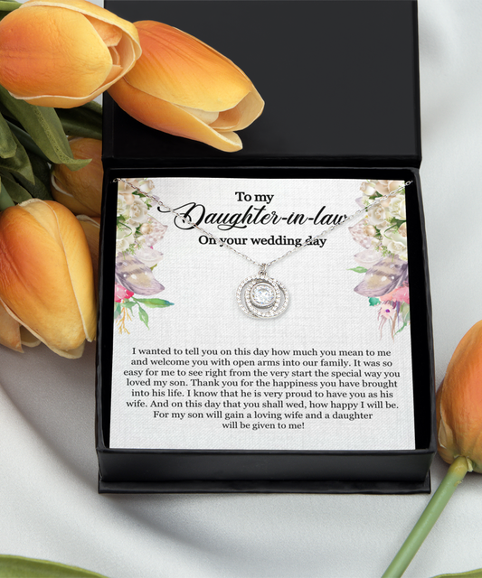 To My Daughter In Law On Your Wedding Day Beautiful Gift for Your Loved One